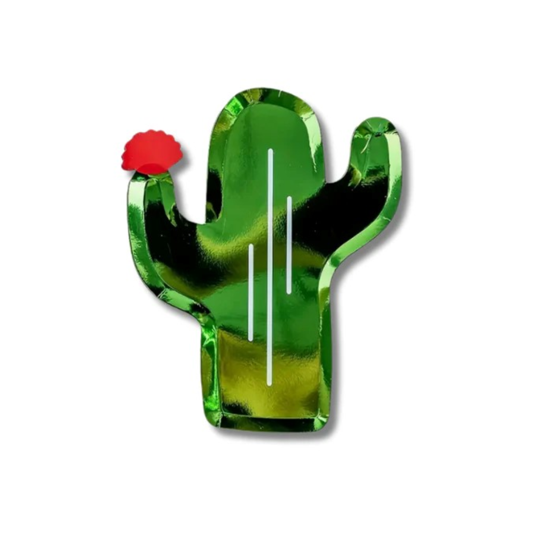 Platos Cactus Fiesta Mexicana (8 pzas)