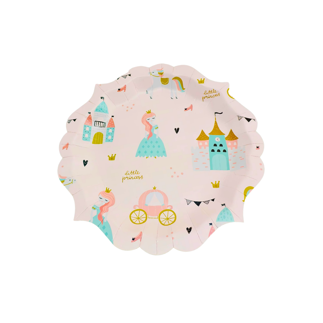 Platos Fiesta de Princesas  (8 pzas)