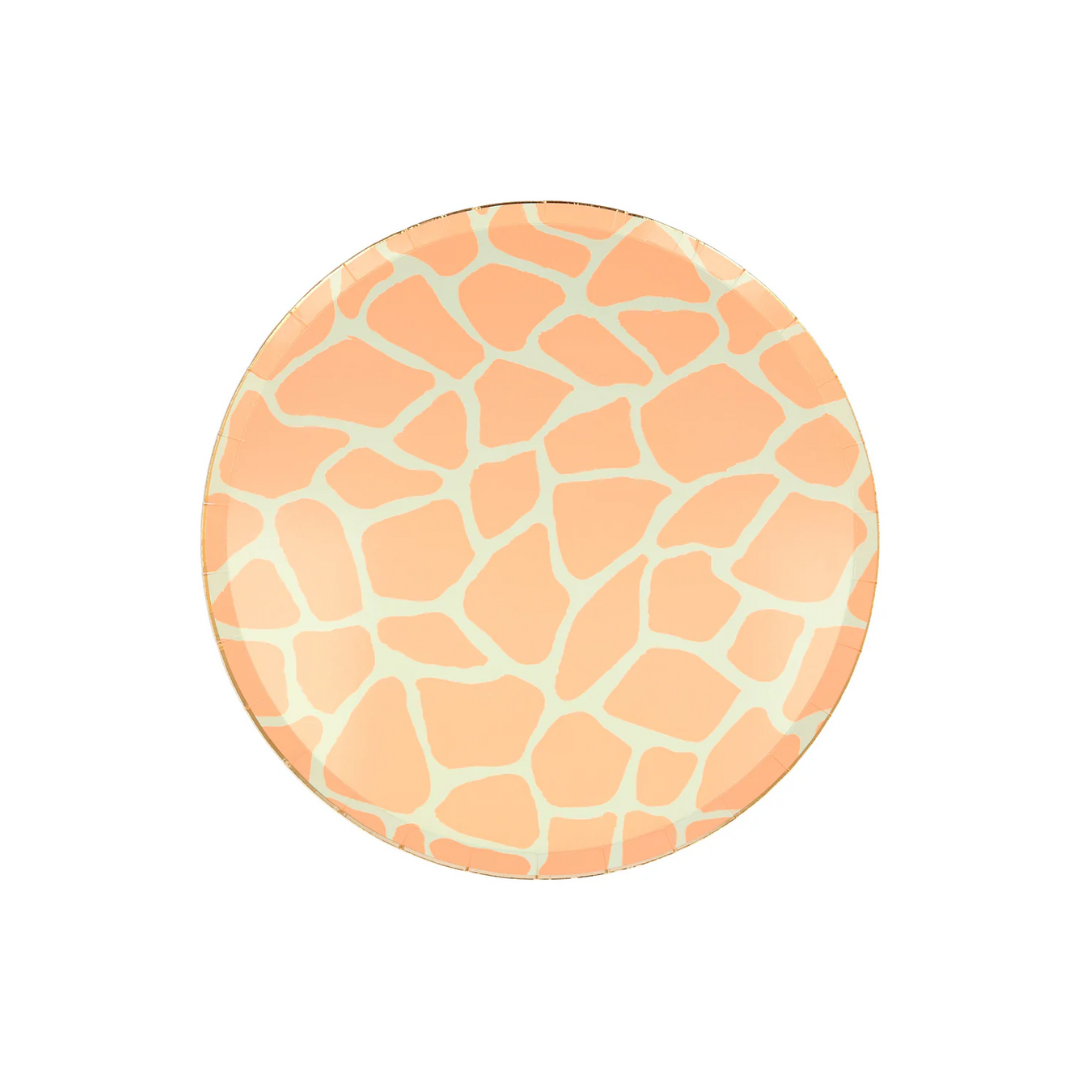 PLATO SAFARI PRINT DE JIRAFA-CHICO