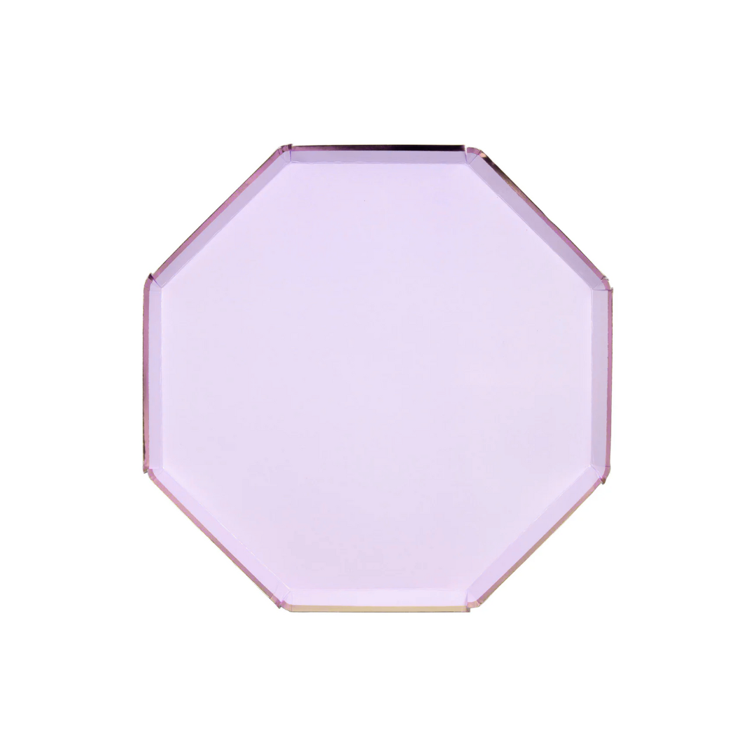 Plato Octagonal Lila (Chico, 8 pzas)