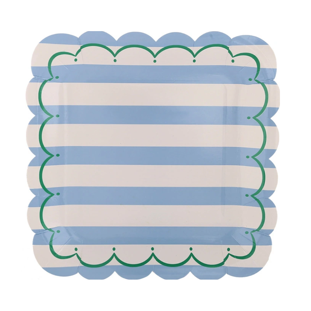 PLATO ODULADO- AZUL & BLANCO