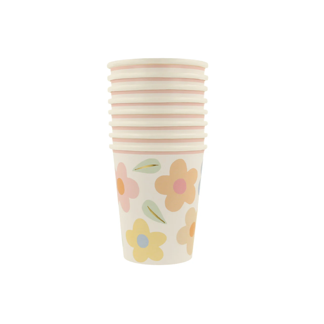 Vasos Flower Pop  (8 pzas)