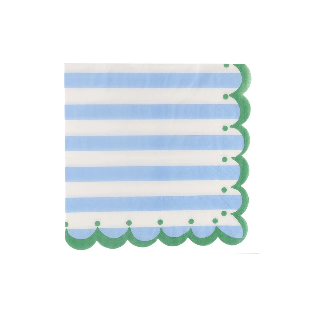 SERVILLETA RAYAS -AZUL & BLANCO