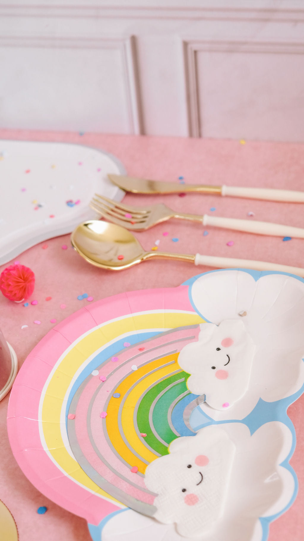 Platos Arcoíris Retro ( 8 pzas)