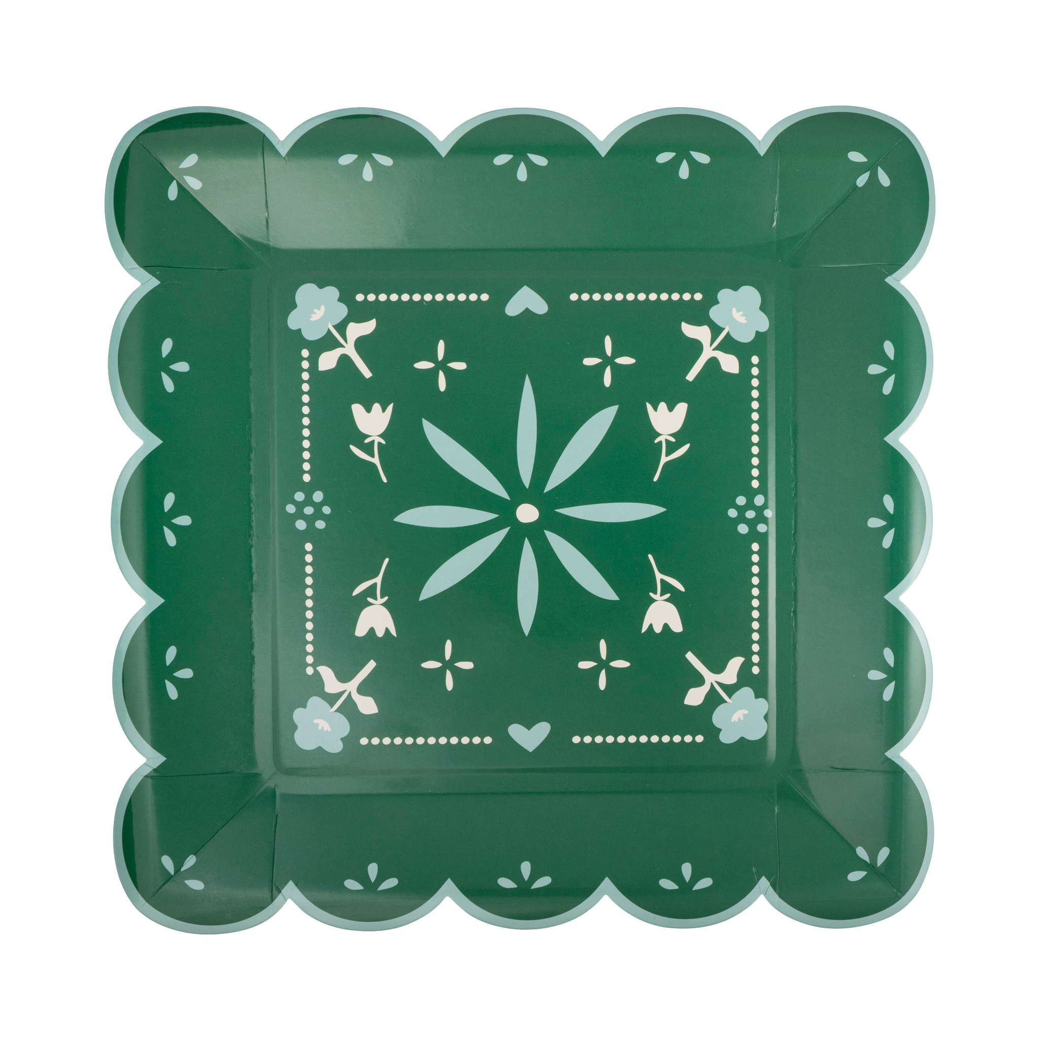 Platos Cuadrados Papel Picado – Fiesta Mexicana