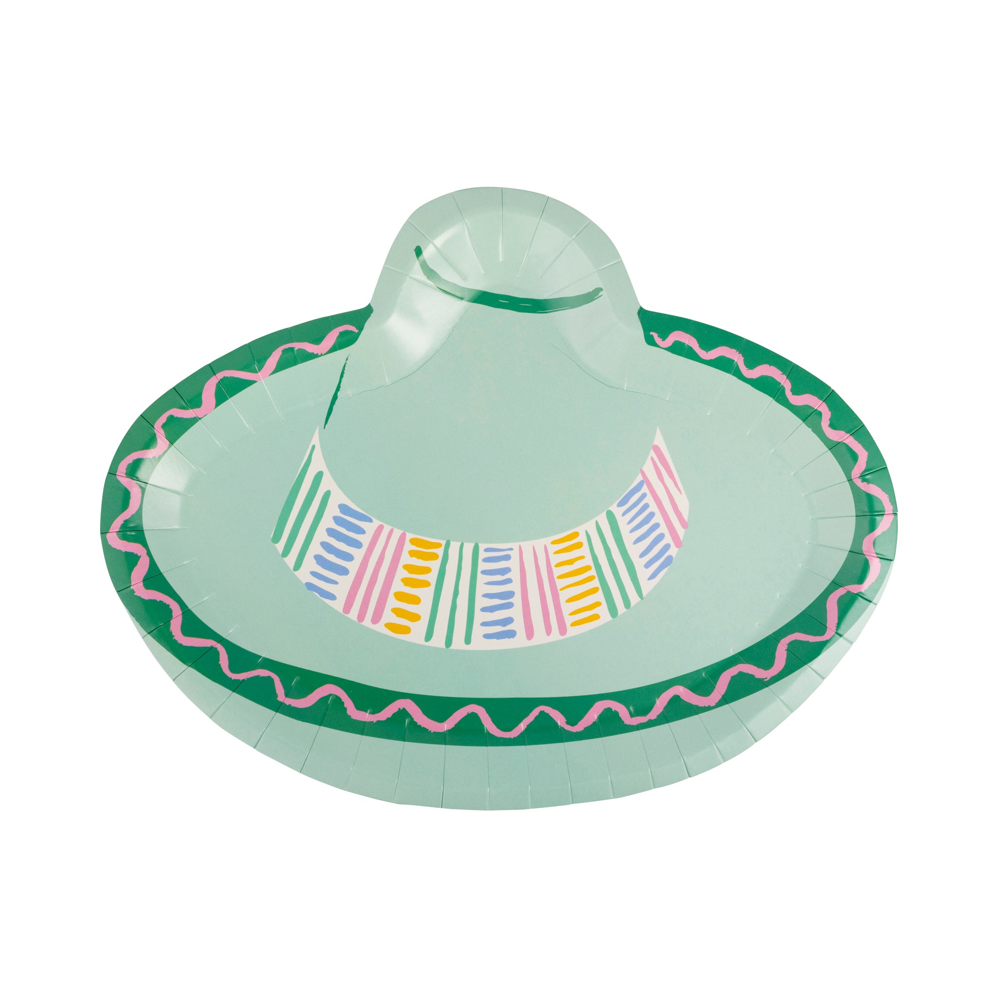 Platos Sombrero Verde – Fiesta Mexicana