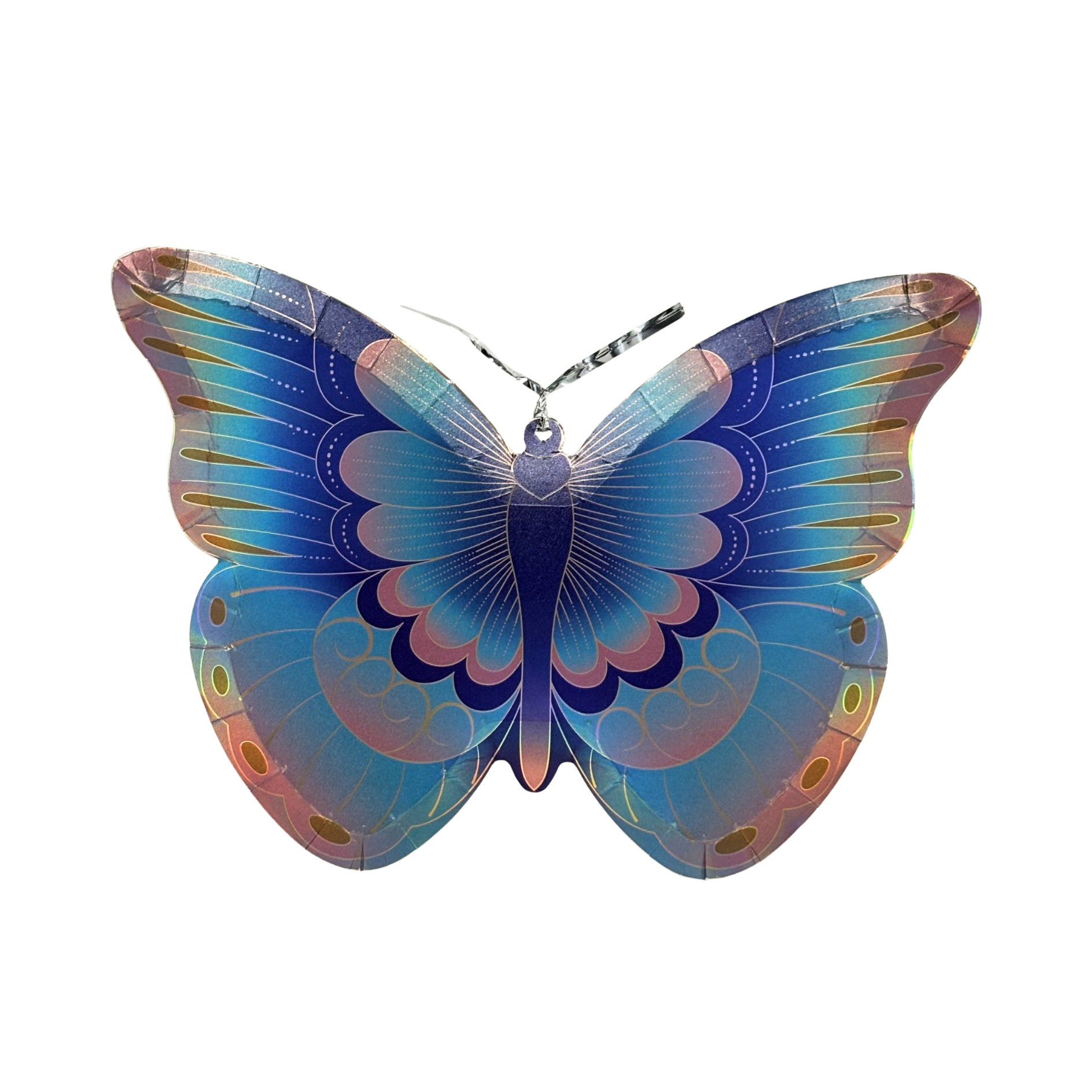Platos Mariposa Iridiscente  8 pzas)