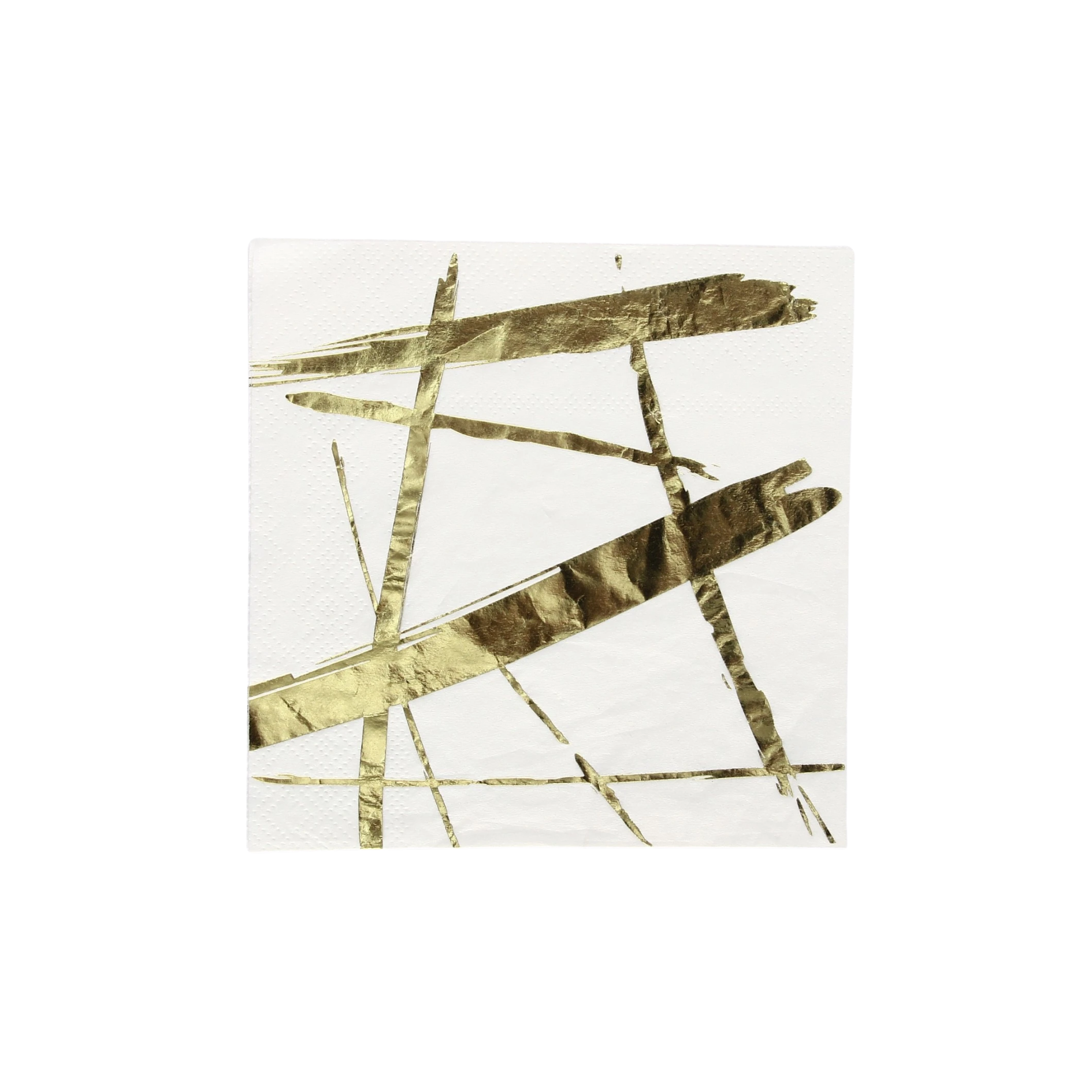 SERVILLETA DISEÑO TRAZOS- DORADO