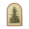Bandeja de bambú árbol de navidad