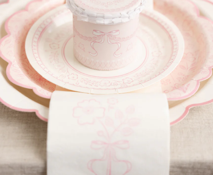 Plato Floral Rosa