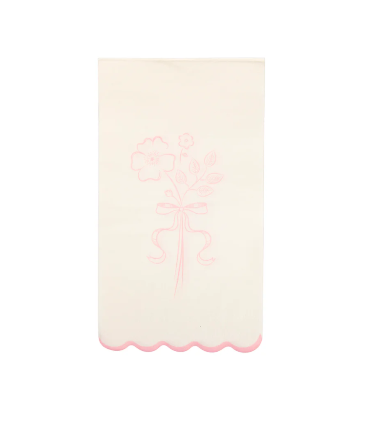 Servilleta Floral Rosa