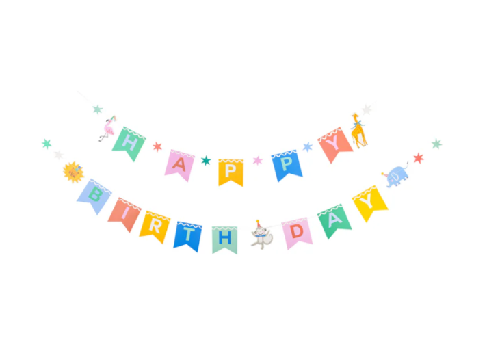 Banner Happy birthday Animal Party
