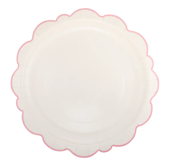 Plato Ondulado Rosa