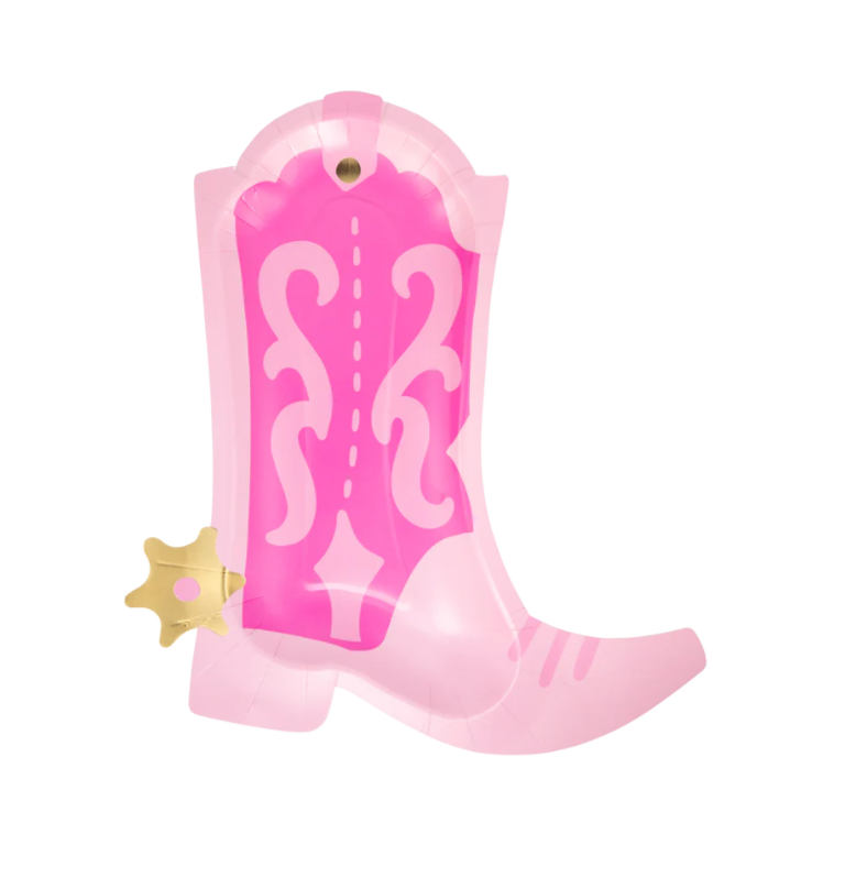 Platos Bota Vaquera Rosa