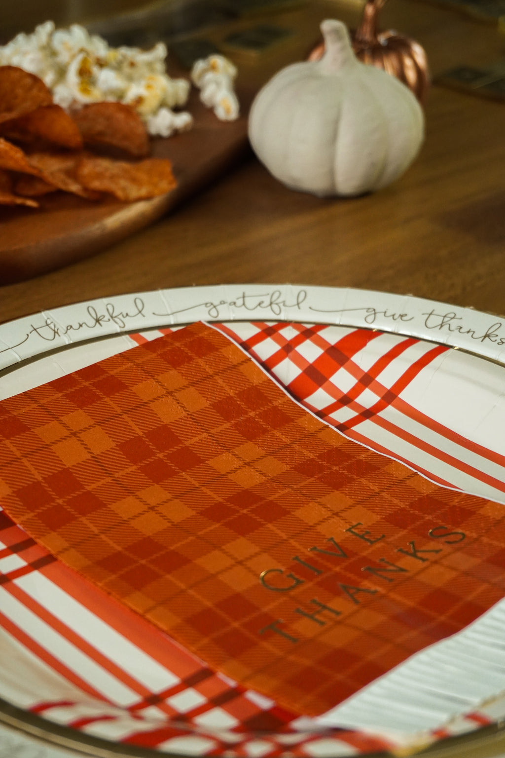 Servilletas Otoño a Cuadros (18 pzas)