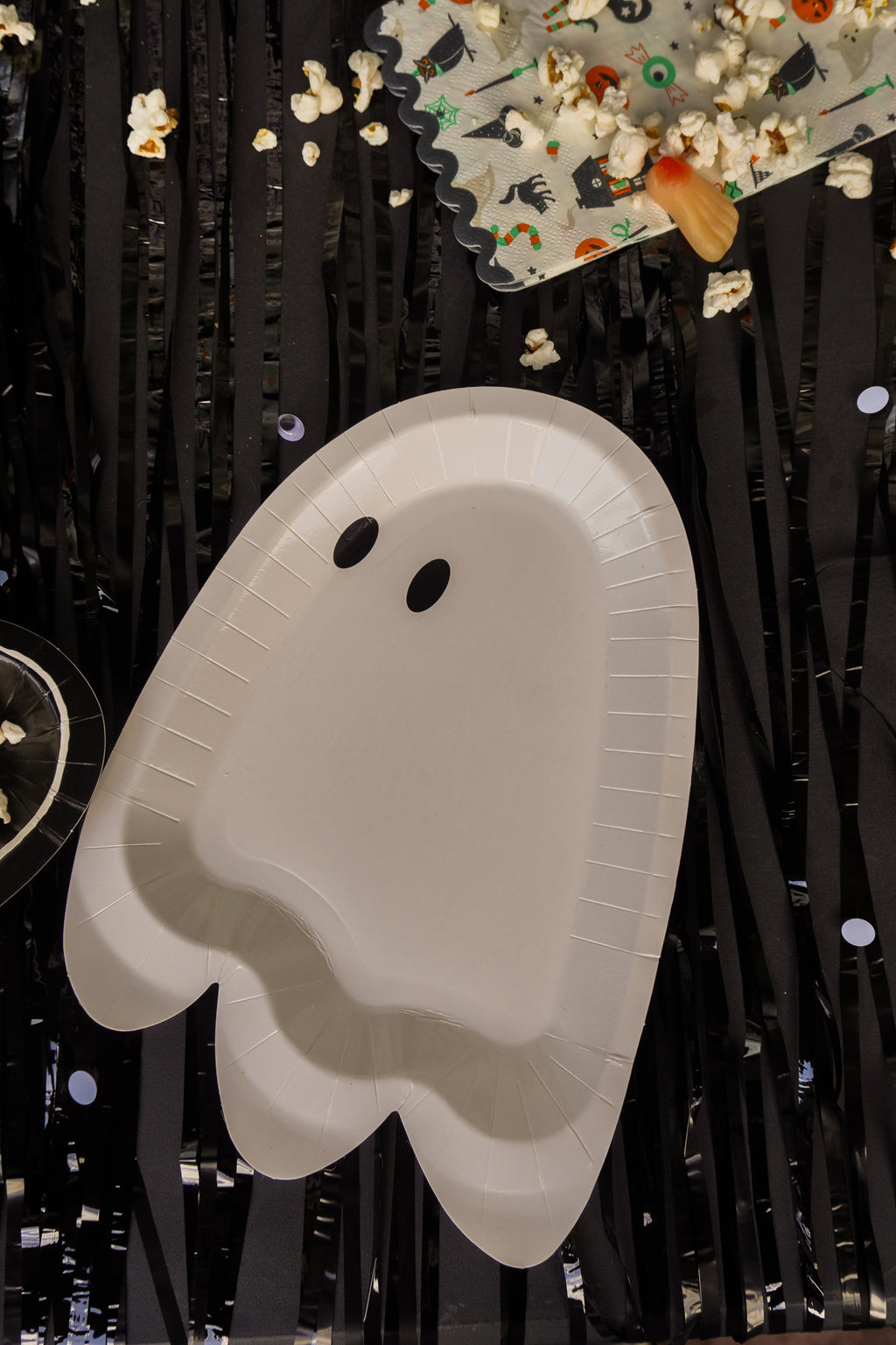 Platos Hallowen Fantasma BOO  ( 8pzas)