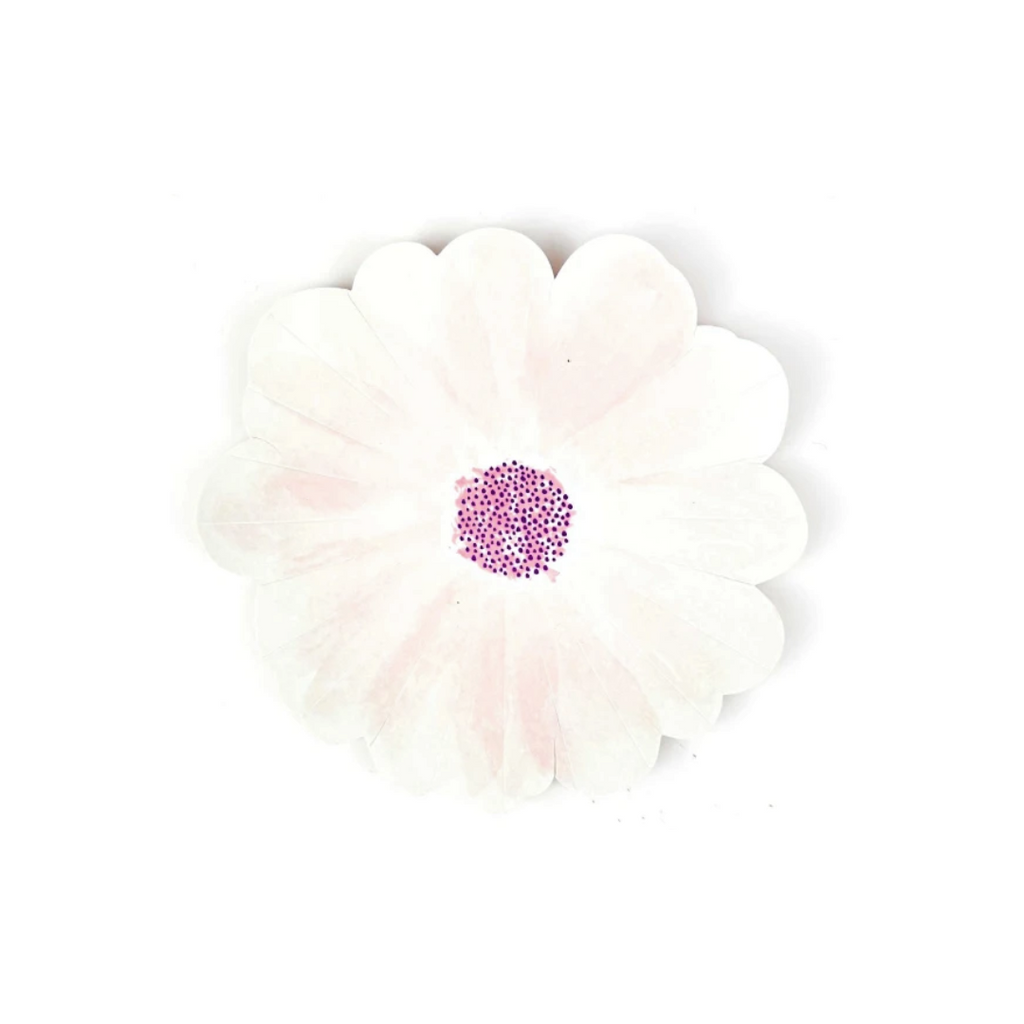 PLATO FLOR MARGARITA  BLANCA