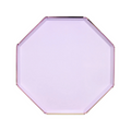 Plato Octagonal Lila Grande