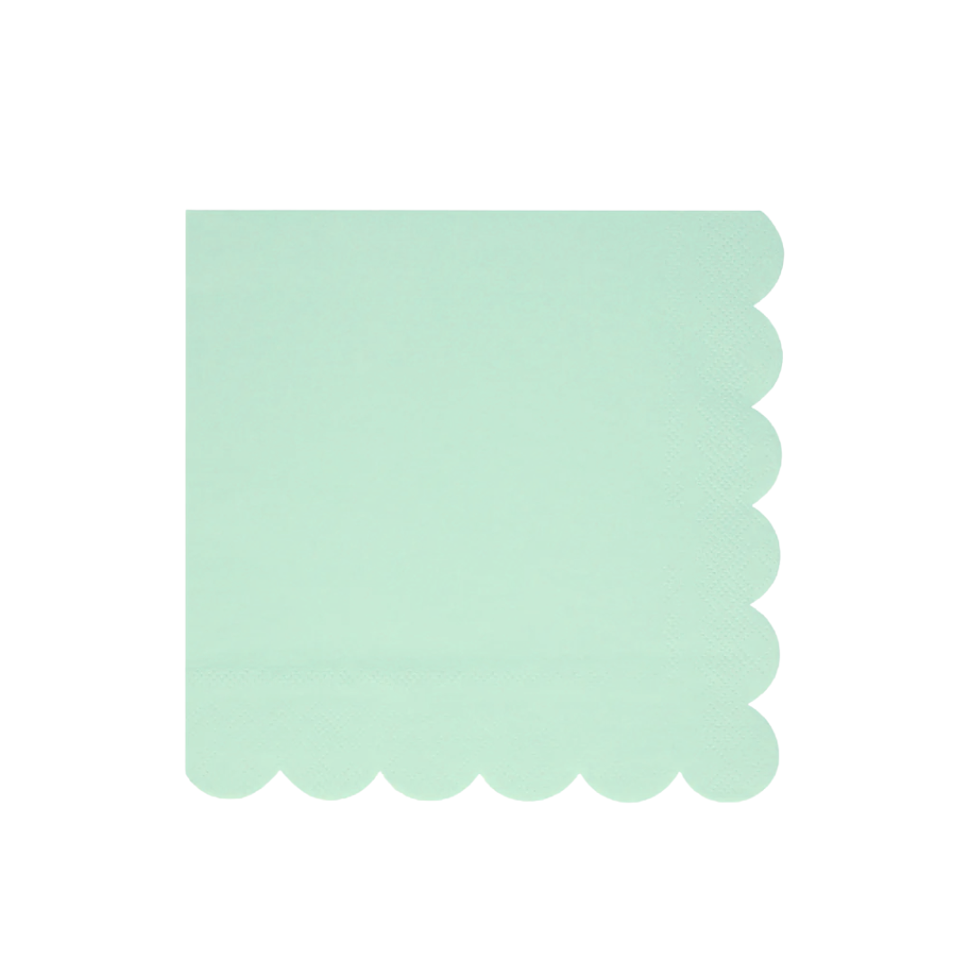 Servilletas de cóctel Verde Menta  (16 pzas)