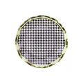 Platos Blanco Negro Dorado