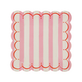 Platos Ondulados Rosa
