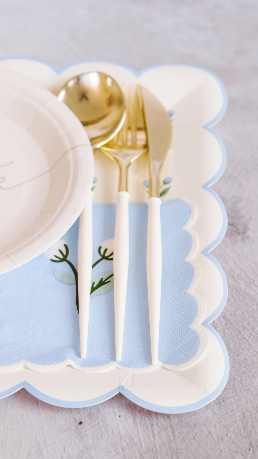 Servilleras In Bloom - Something  Blue ( 24 pzas)