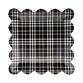 Platos Cuadros Negros Halloween (8 pzas)