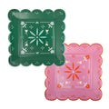 Platos Cuadrados Papel Picado – Fiesta Mexicana