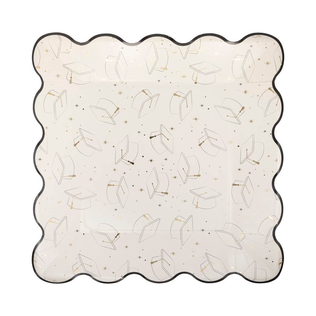 Plato Birretes Cheers, Grad! ( 8 pzas)