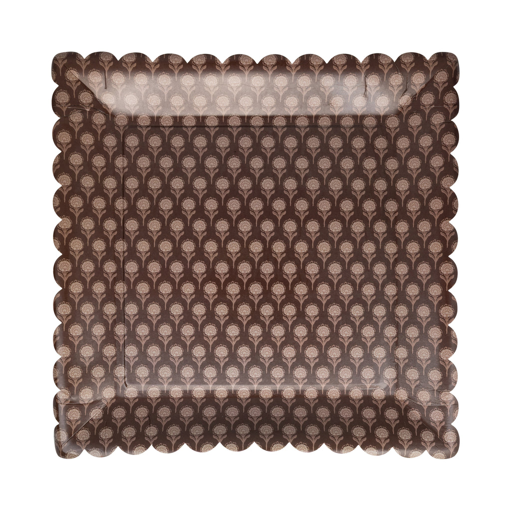 Platos Florales Otoño Dorado (8 pzas)