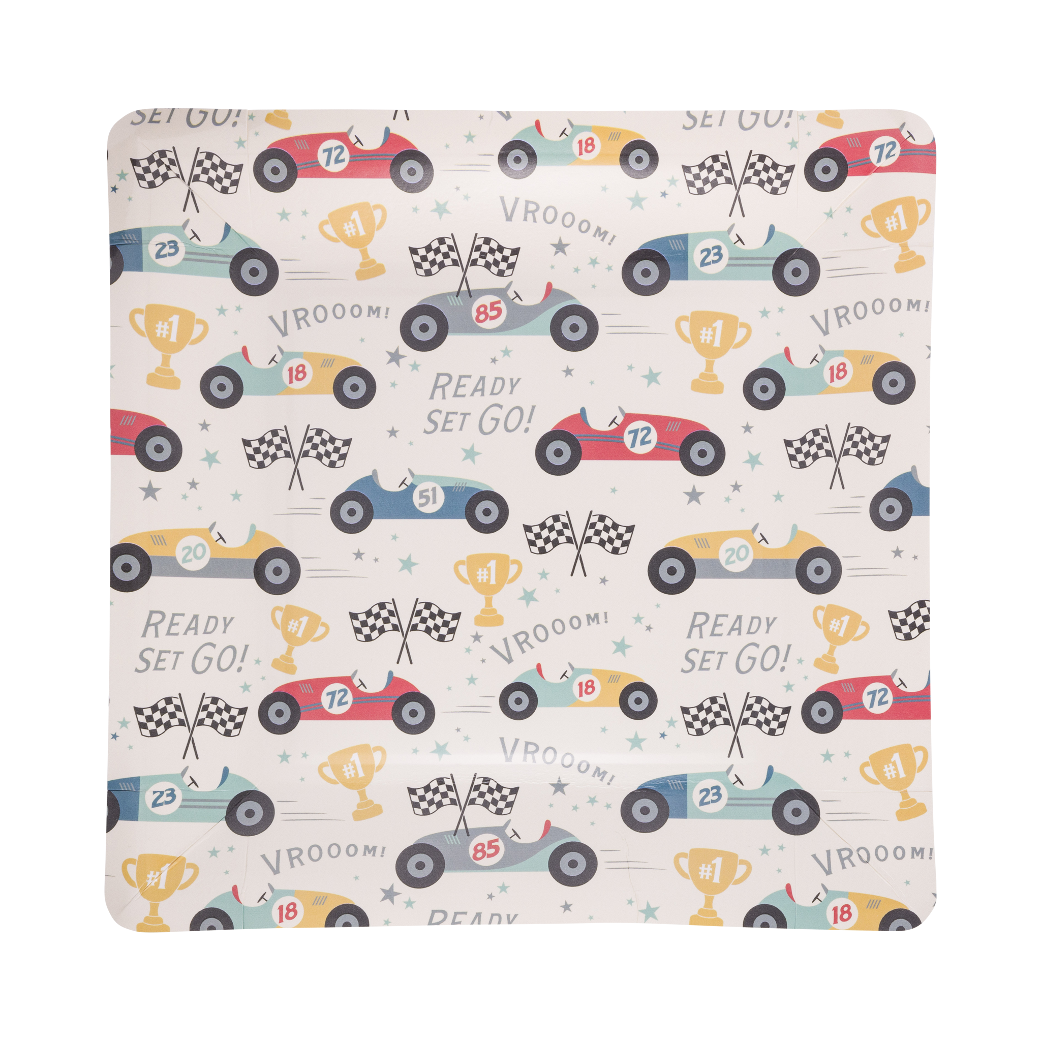 Plato  Autos de Carreta Race Car Party