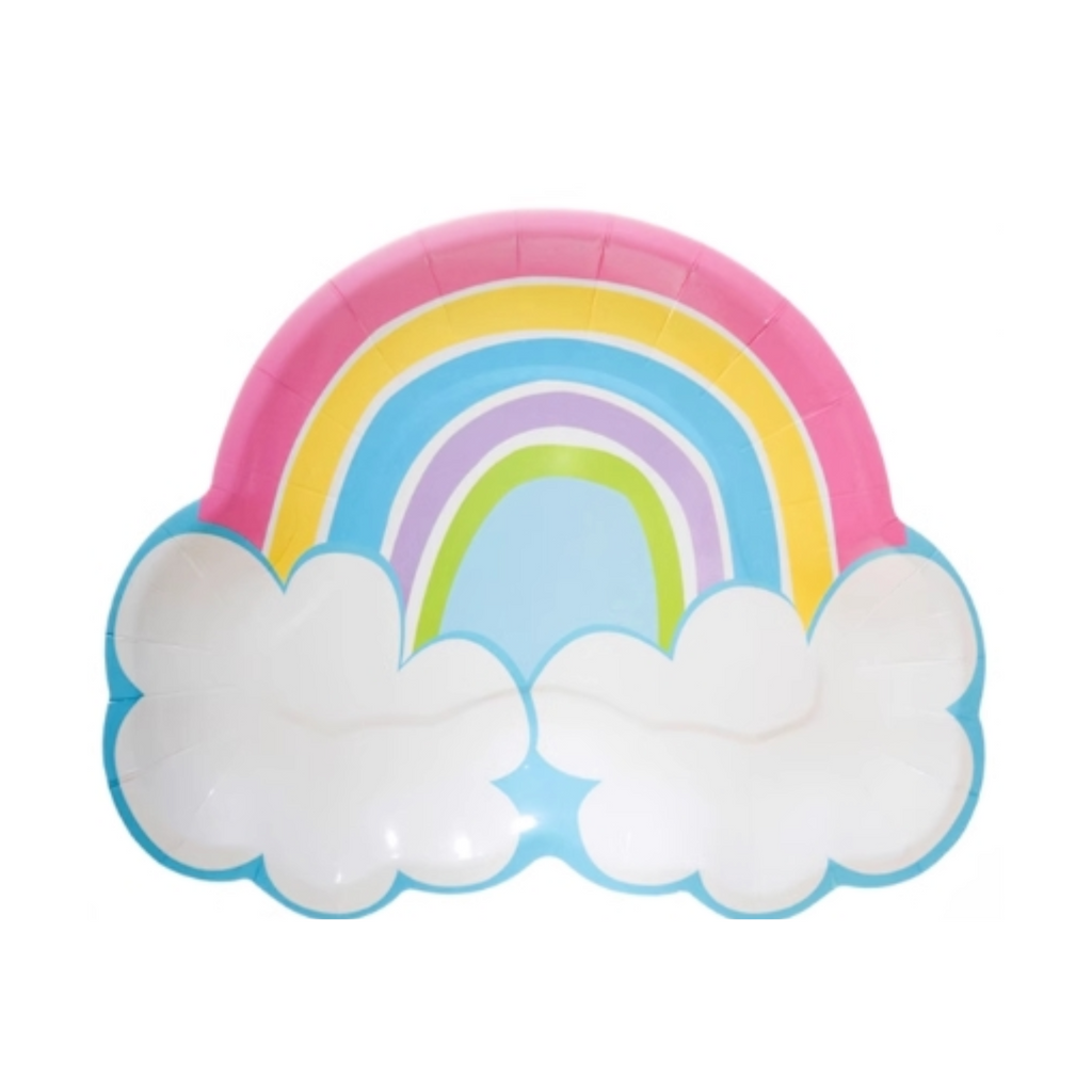 Platos Arcoíris Retro ( 8 pzas)