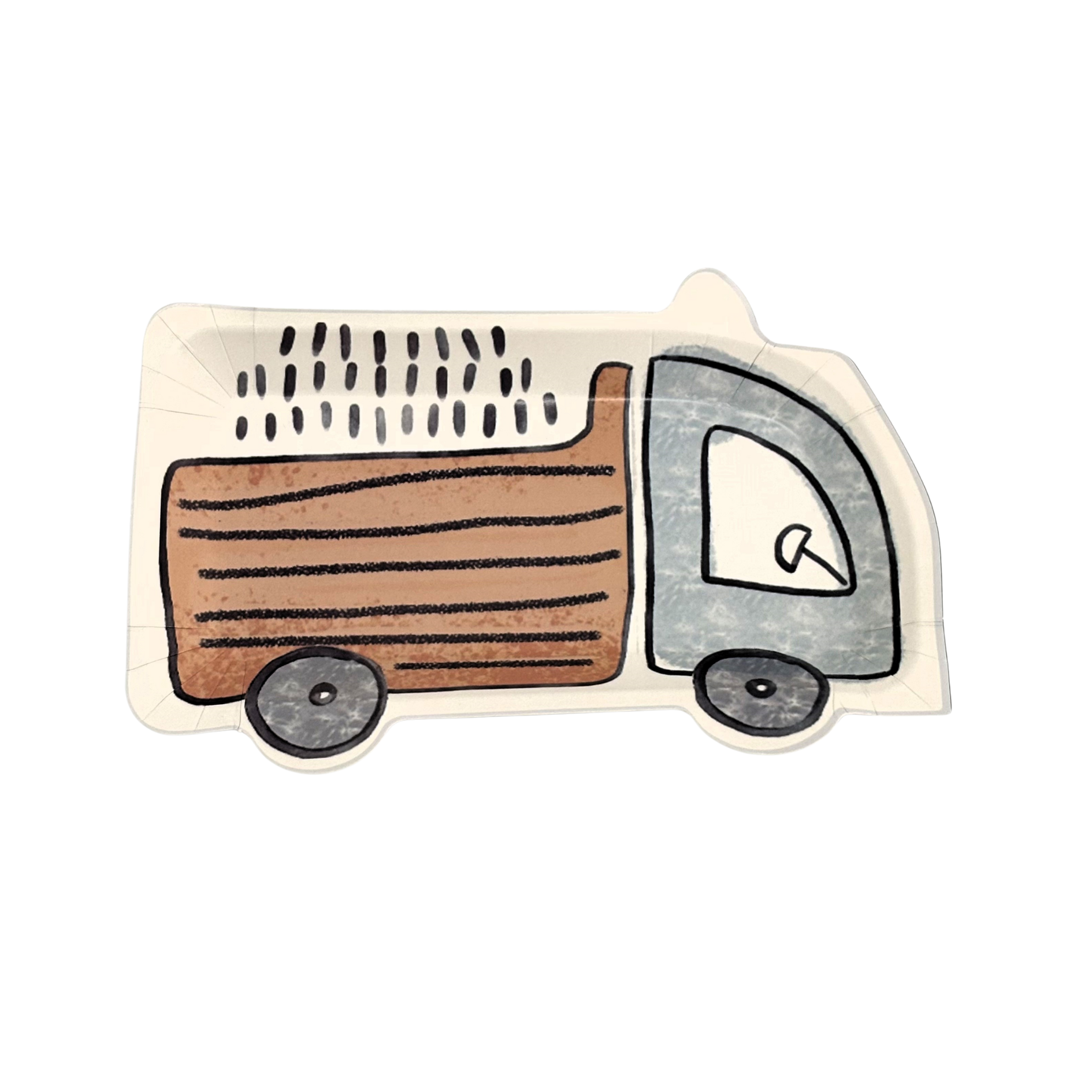 Platos Camion de  Construcción  (8 pzas)