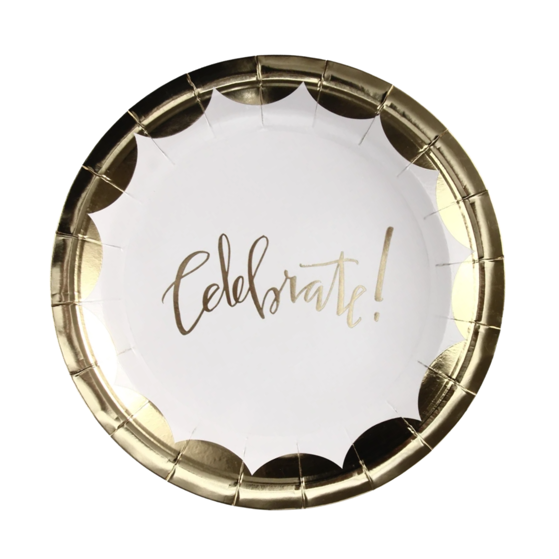 PLATO CELEBRATE CON BORDE DORADO