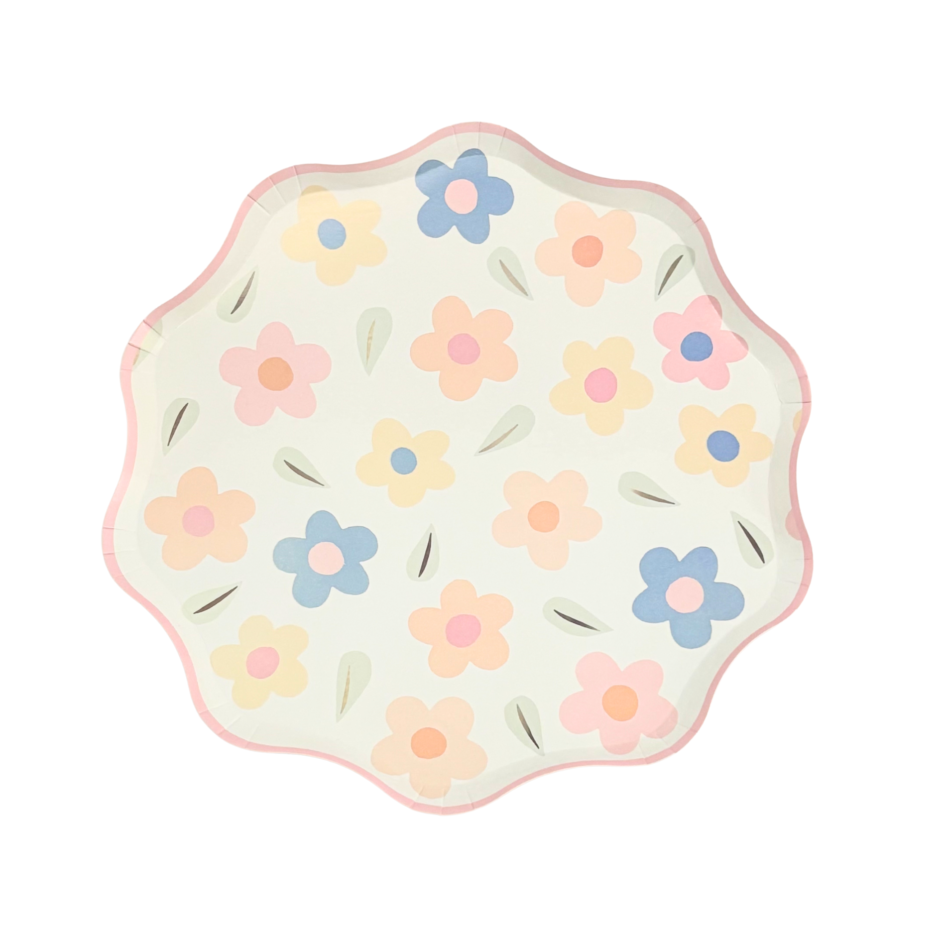 Platos Pop de Flores (8pzas)