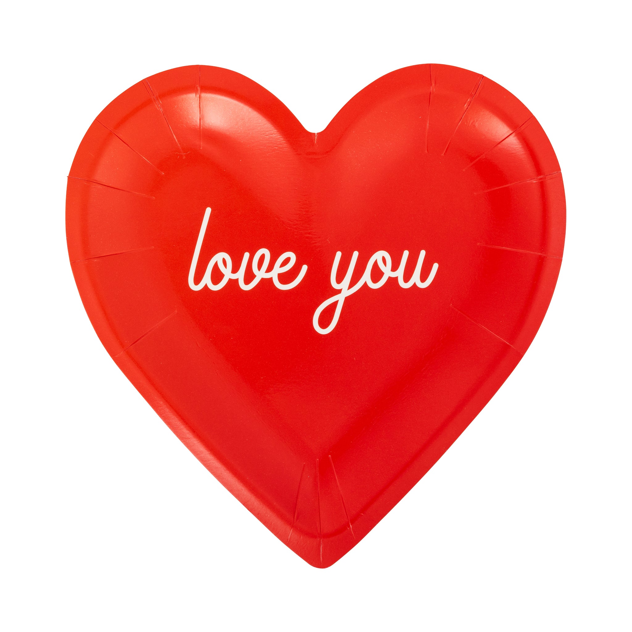 Set de Platos con forma de corazón