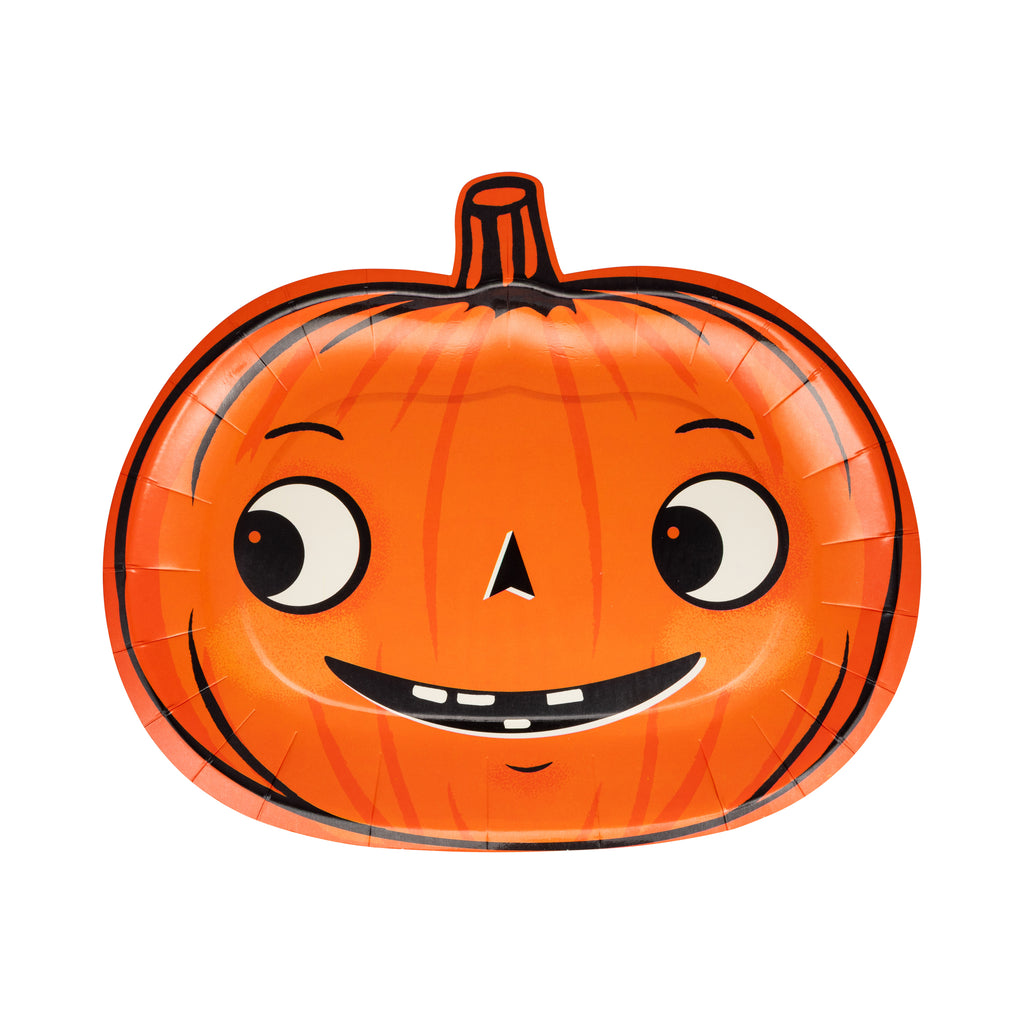Platos Calabazas Embrujadas (9 pzas)