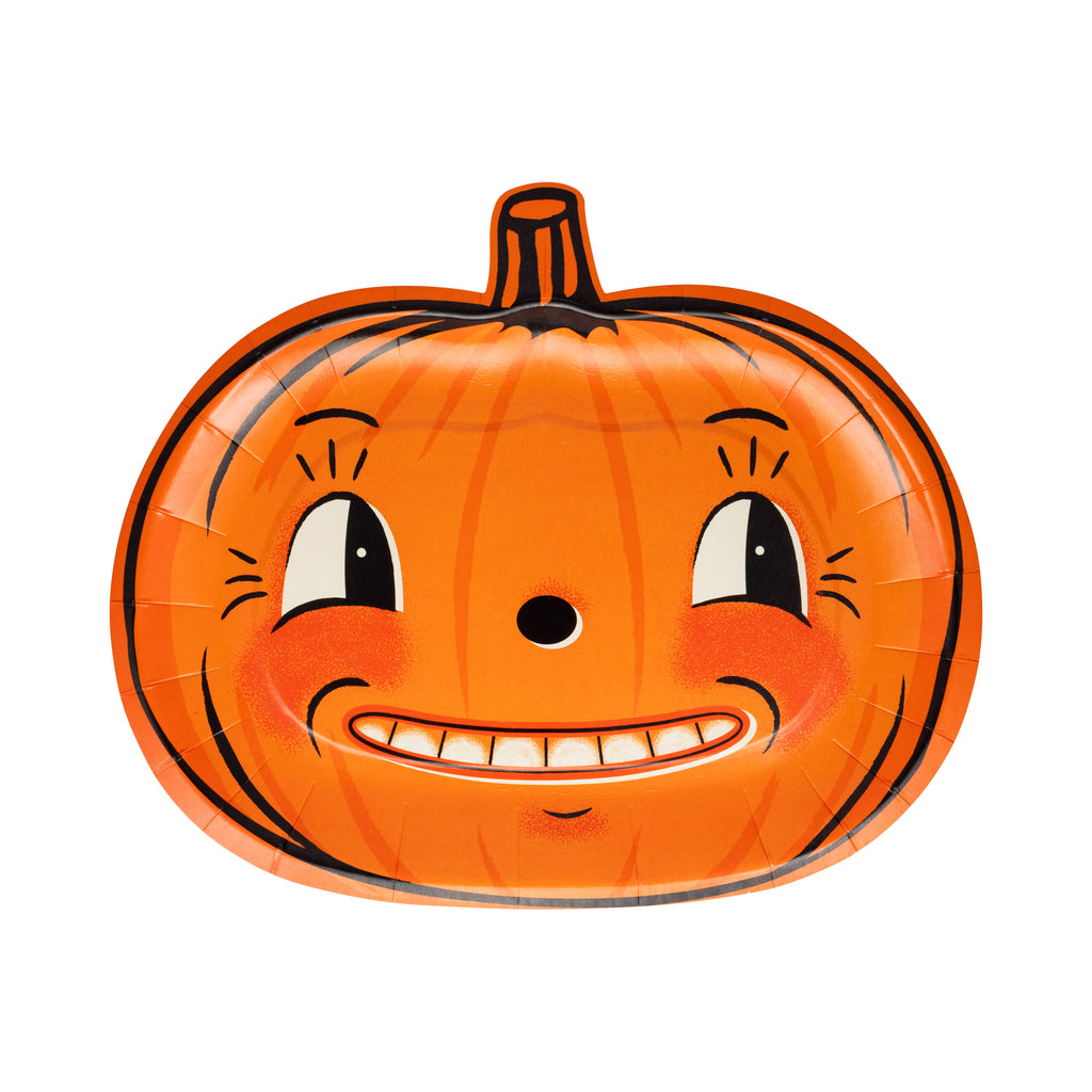 Platos Calabazas Embrujadas (9 pzas)