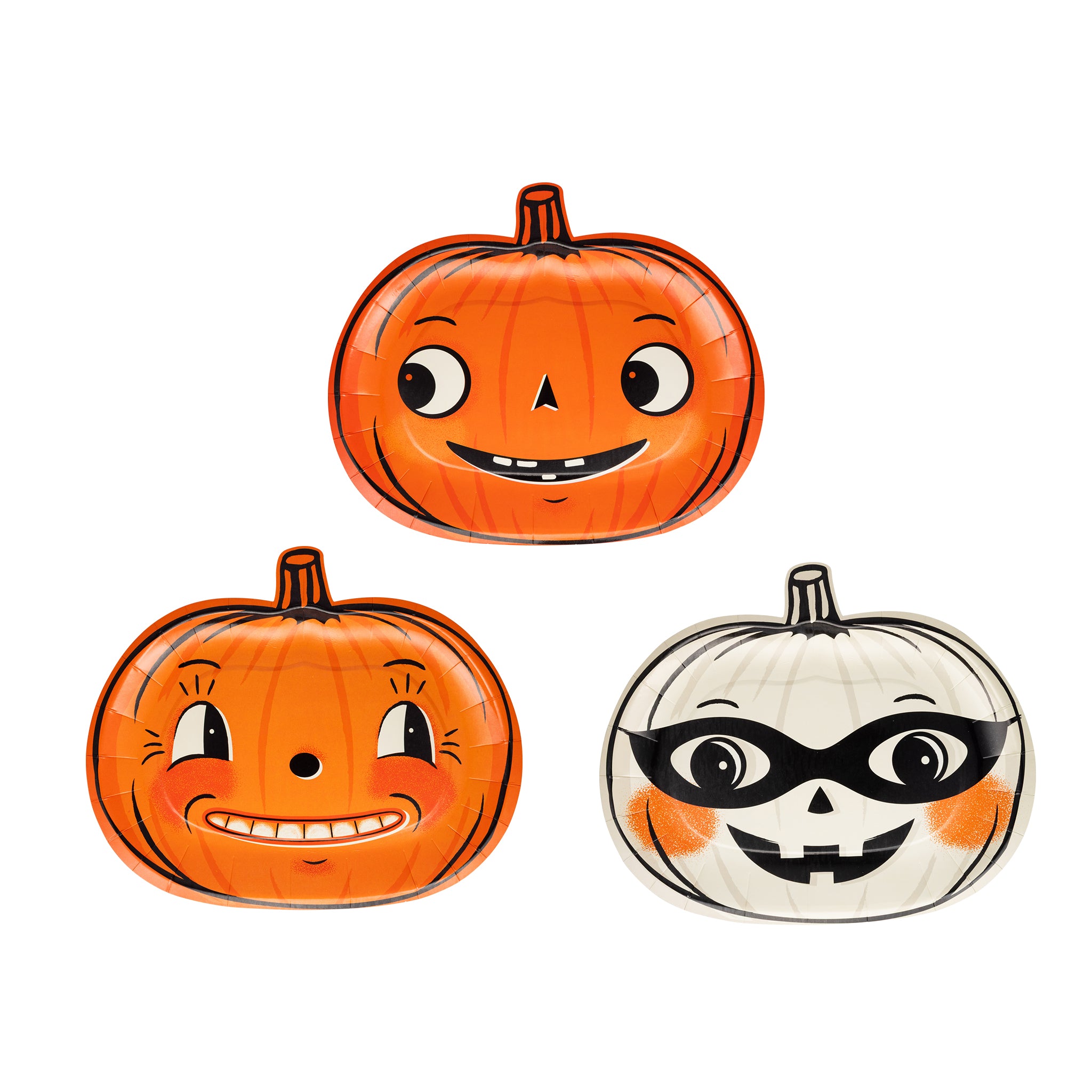 Platos Calabazas Embrujadas (9 pzas)