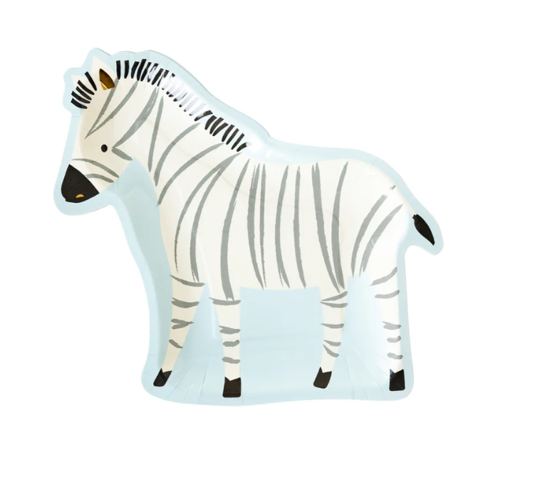 Plato en forma de Cebra Safari Party